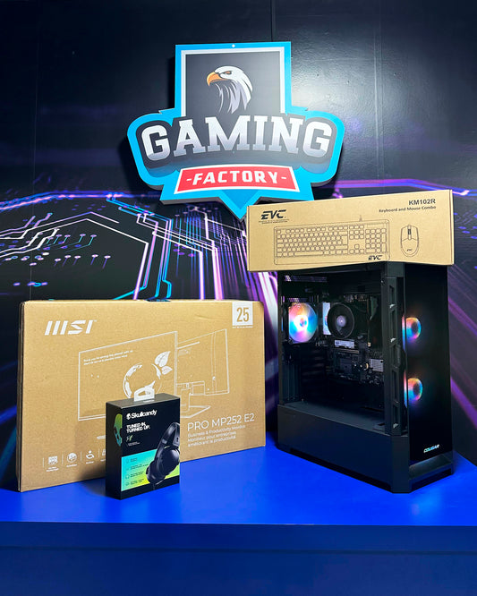 Combo Bullet: Ryzen 7 8700G - Board B840M WIFI6 - RAM 16GB DDR5 -M.2 500GB - 750W 80+ Bronze - Monitor MSI 25' - Combo teclado mouse y diadema