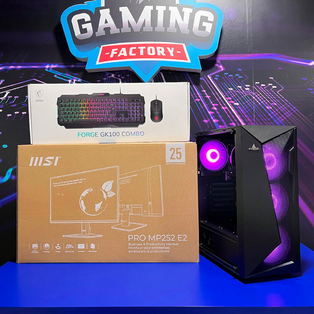 PC COMBO MORTAL |RYZEN 7 5700G| B550|RAM 16GB|SSD 1TB|MONITOR 24"|COMBO TECLADO Y MOUSE RGB
