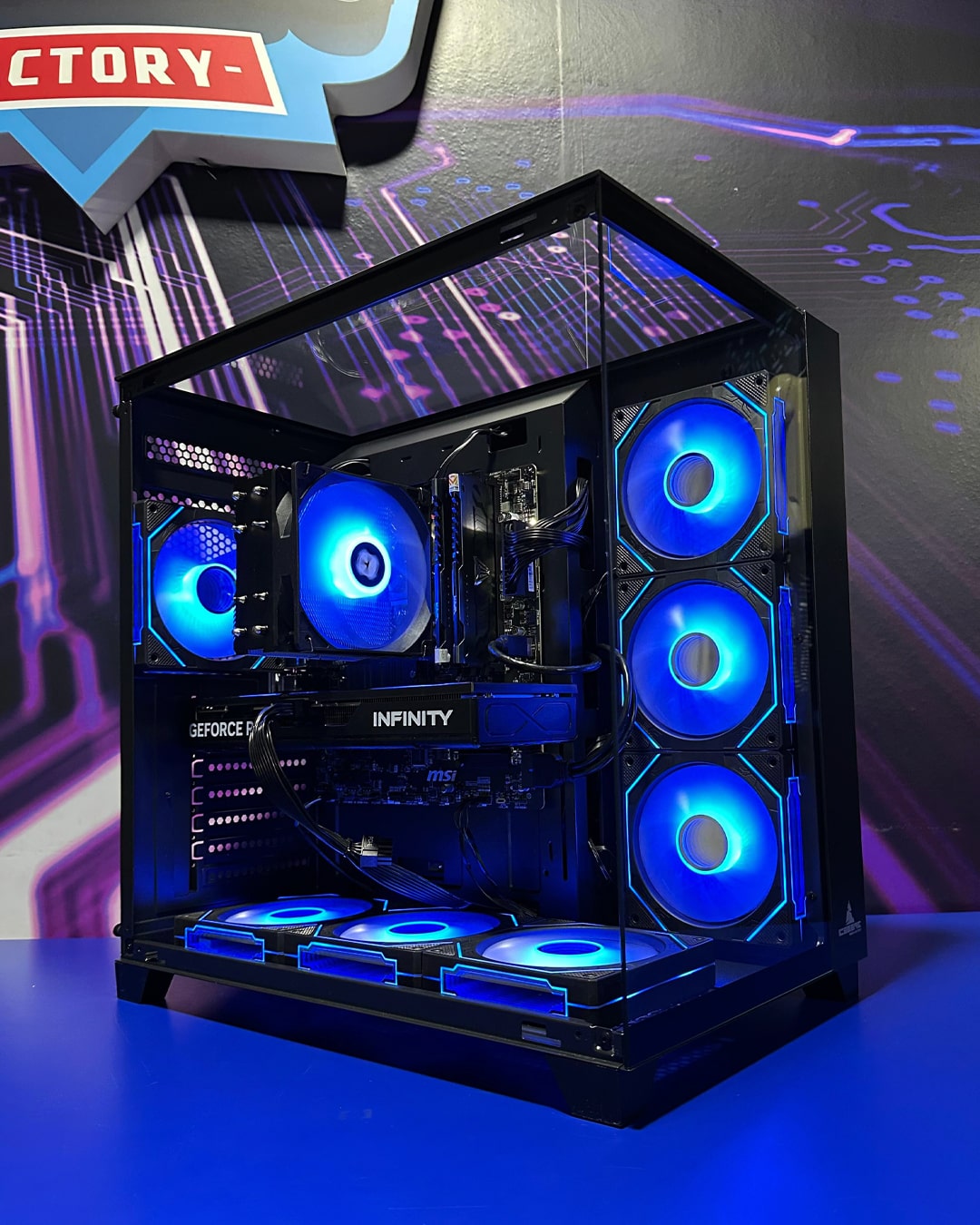 Torre Quantum: Ryzen 7 5700X - BoardB550M Wifi - RAM 16GB - M.2 1TB - RTX 5060Ti 16GB