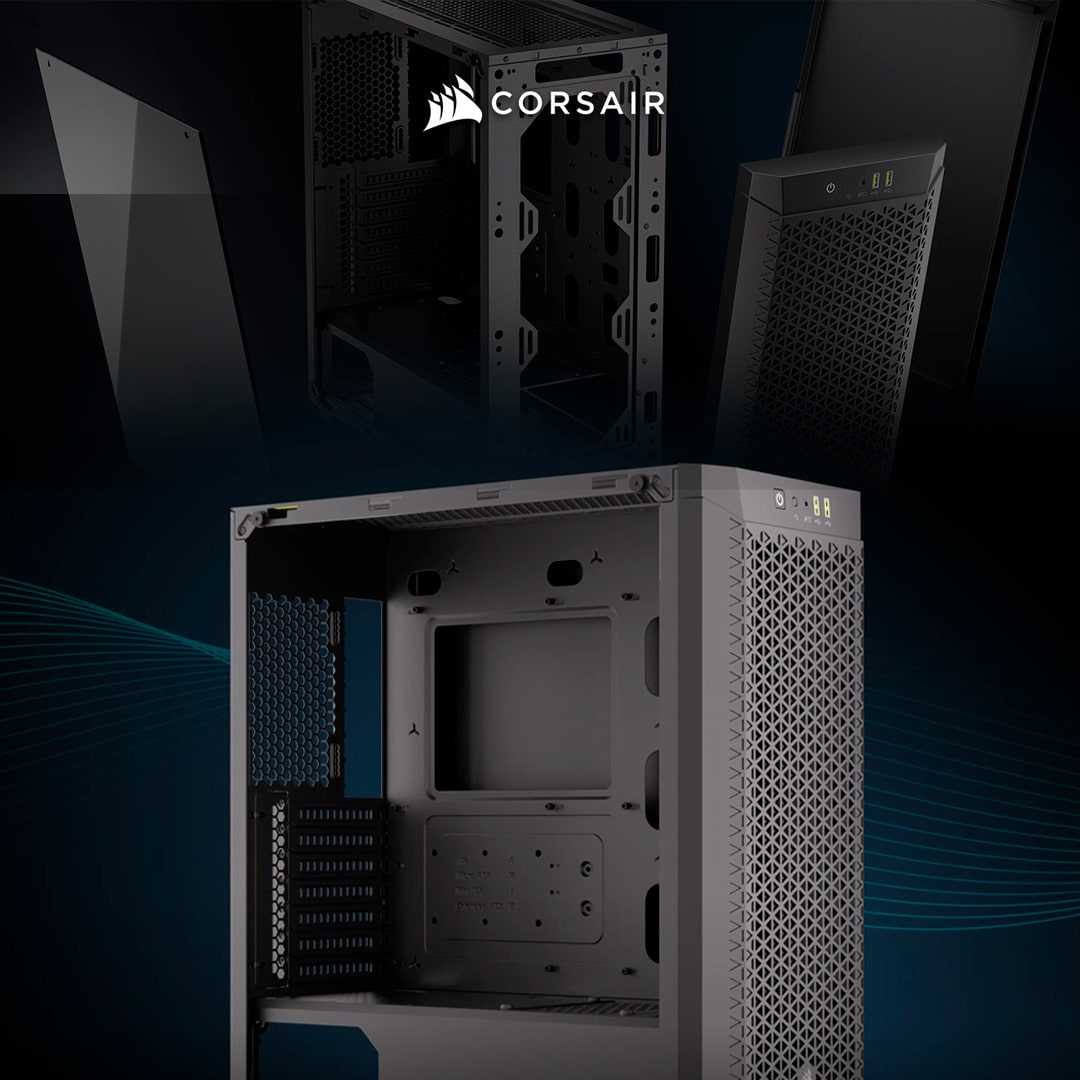 Chasis 480T|Corsair | Flujo de aire máximo con diseño elegante