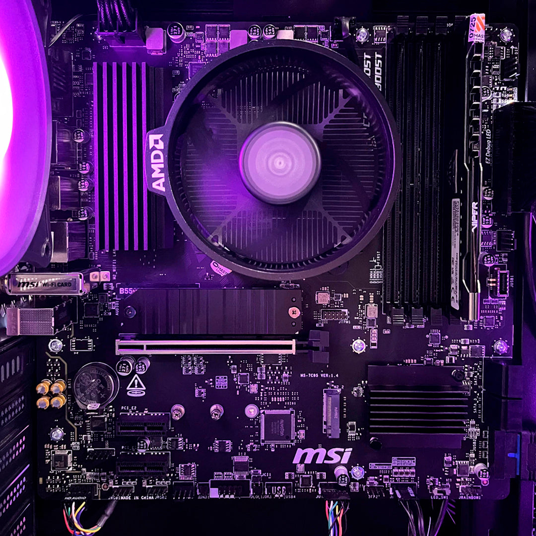 PC COMBO MORTAL |RYZEN 7 5700G| B550|RAM 16GB|SSD 1TB|MONITOR 24"|COMBO TECLADO Y MOUSE RGB