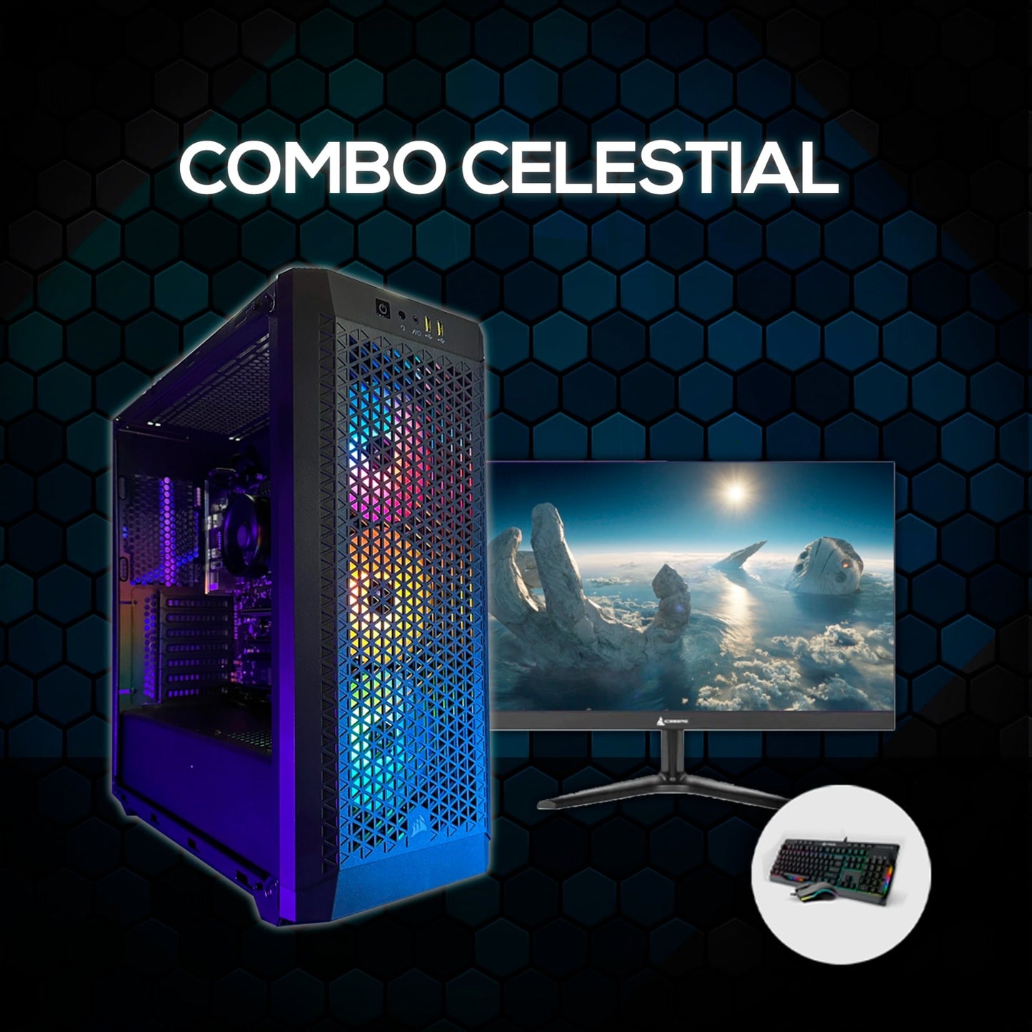 PC COMBO Celestia| rRyzen 5 8500G|B650|RAM16GB|SSD1TB– Rendimiento, estilo y experiencia completa 🌟