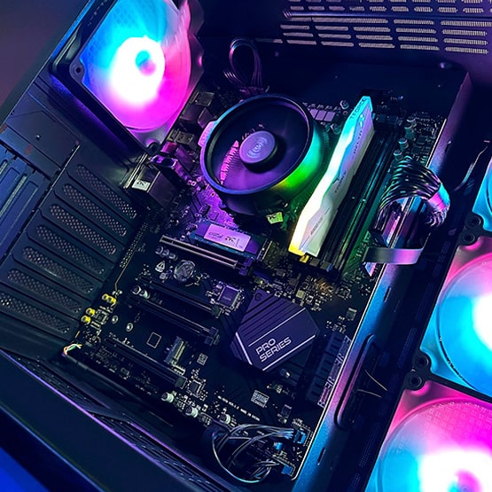 PC COMBO AURON|RYZEN 5 8500G|B650|RAM 16GB|SSD 1TB|MONITOR 24"|COMBO TECLADO Y MOUSE RGB
