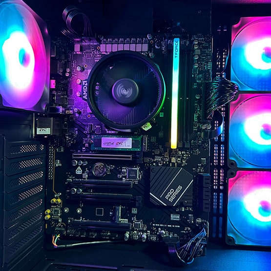 PC COMBO AURON|RYZEN 5 8500G|B650|RAM 16GB|SSD 1TB|MONITOR 24"|COMBO TECLADO Y MOUSE RGB