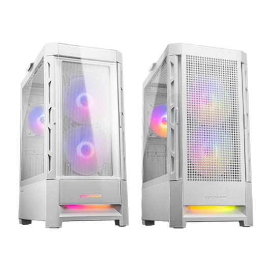 Chasis Cougar Duoface RGB | Estilo y flujo de aire | Blanco y negro