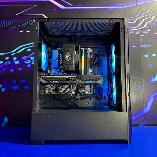 Torre Ranger: Ryzen 5 9600X - Cooler MSI - Board B650M - RAM 16GB DDR5 - M.2 500GB - RX 9060XT 16GB - 750W 80+ Bronze