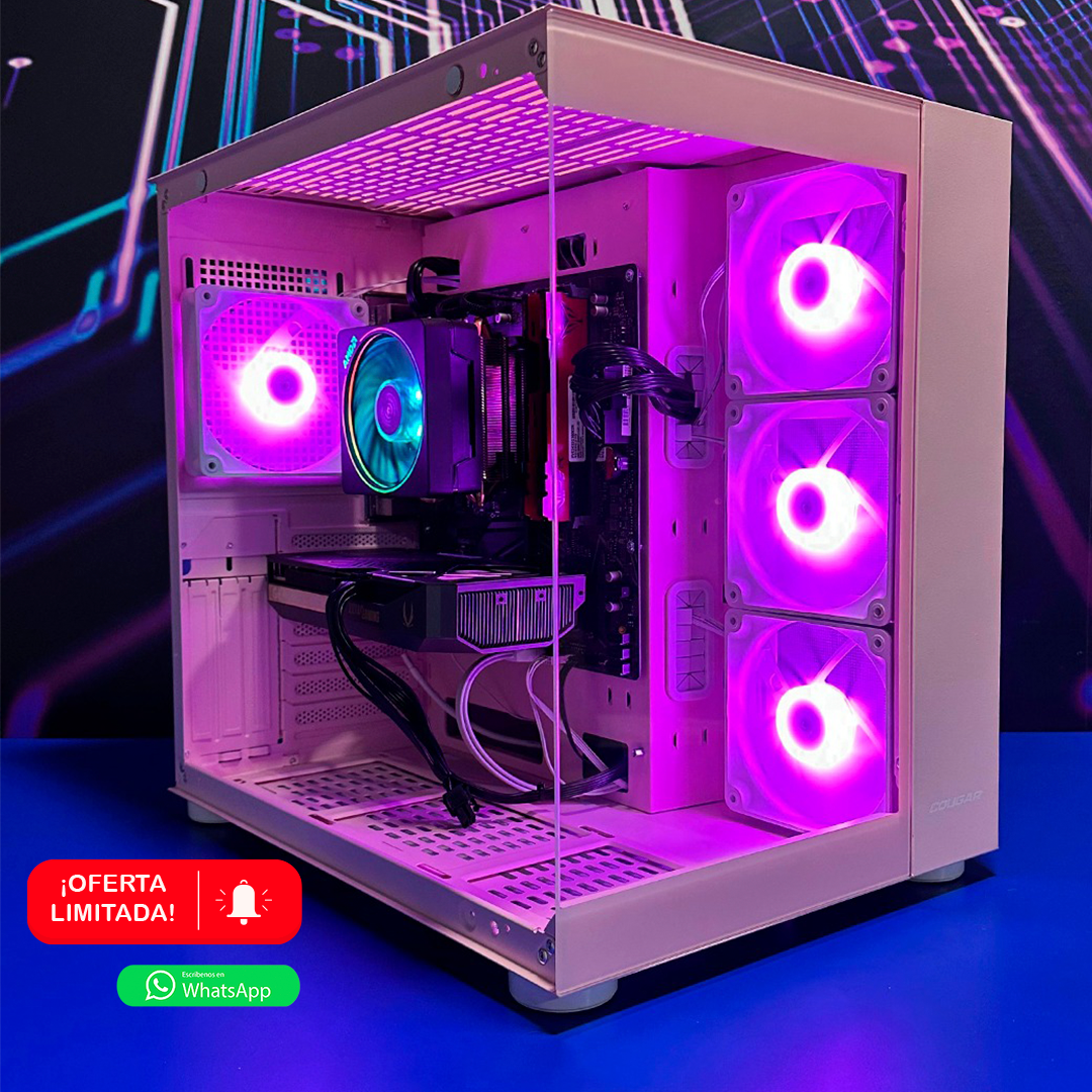 Torre Nevula: Ryzen 7 5800XT - Board B550M Wifi - RAM32GB - M.2 1TB - RTX 5060 8GB / 16GB