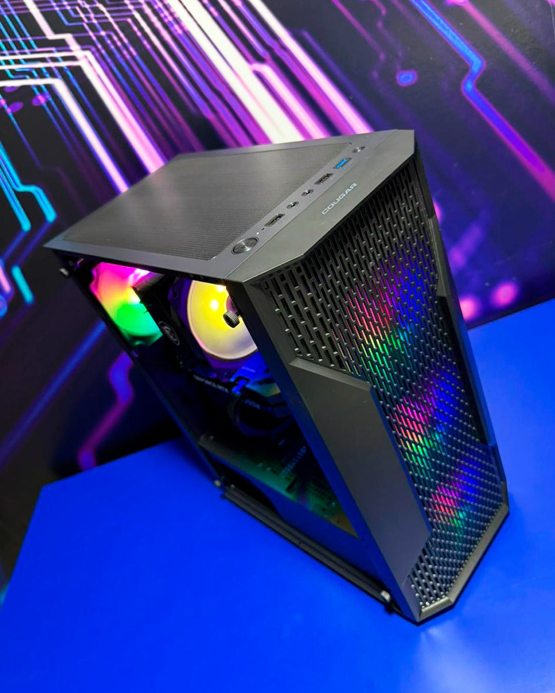 Combo Fire: Ryzen 7 5700X - Cooler MSI - B550M WIFI - 16GB DDR4 - M.2 480GB - Escoge la gráfica - TUF 24' 180Hz - Teclado y mouse