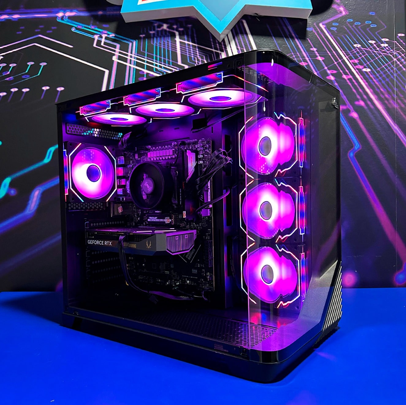 TORRE WARLOCK/ Ryzen 5 7600-B650-RAM16GB-SSD1TB-RTX50608GB