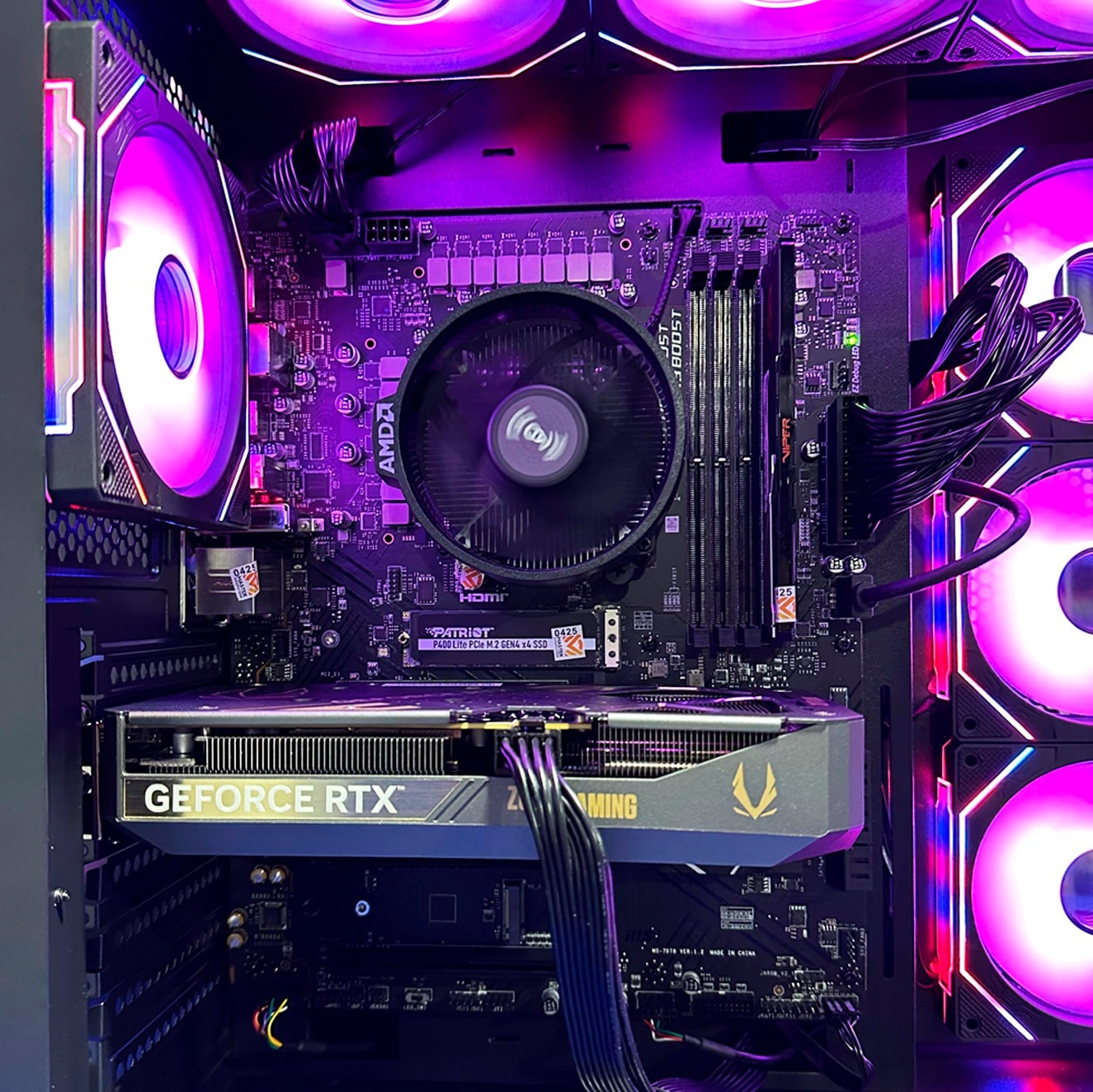 TORRE WARLOCK/ Ryzen 5 7600-B650-RAM16GB-SSD1TB-RTX50608GB