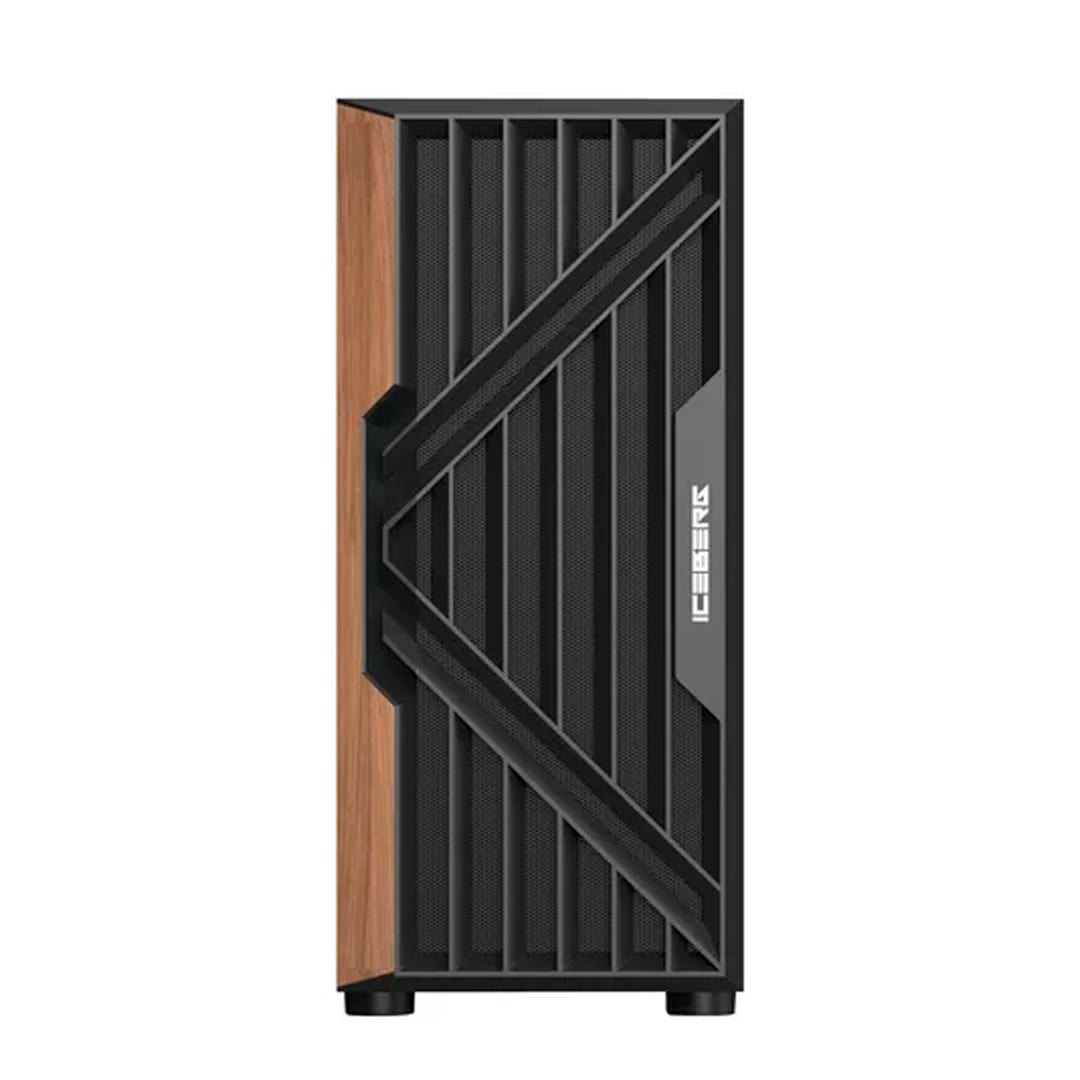 Chasis Iceberg Wood Vector – ATX | 7 Ventiladores ARGB | Vidrio Templado | Estilo madera