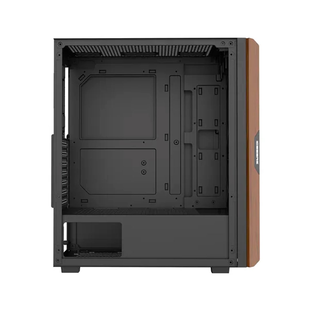 Chasis Iceberg Wood Vector – ATX | 7 Ventiladores ARGB | Vidrio Templado | Estilo madera