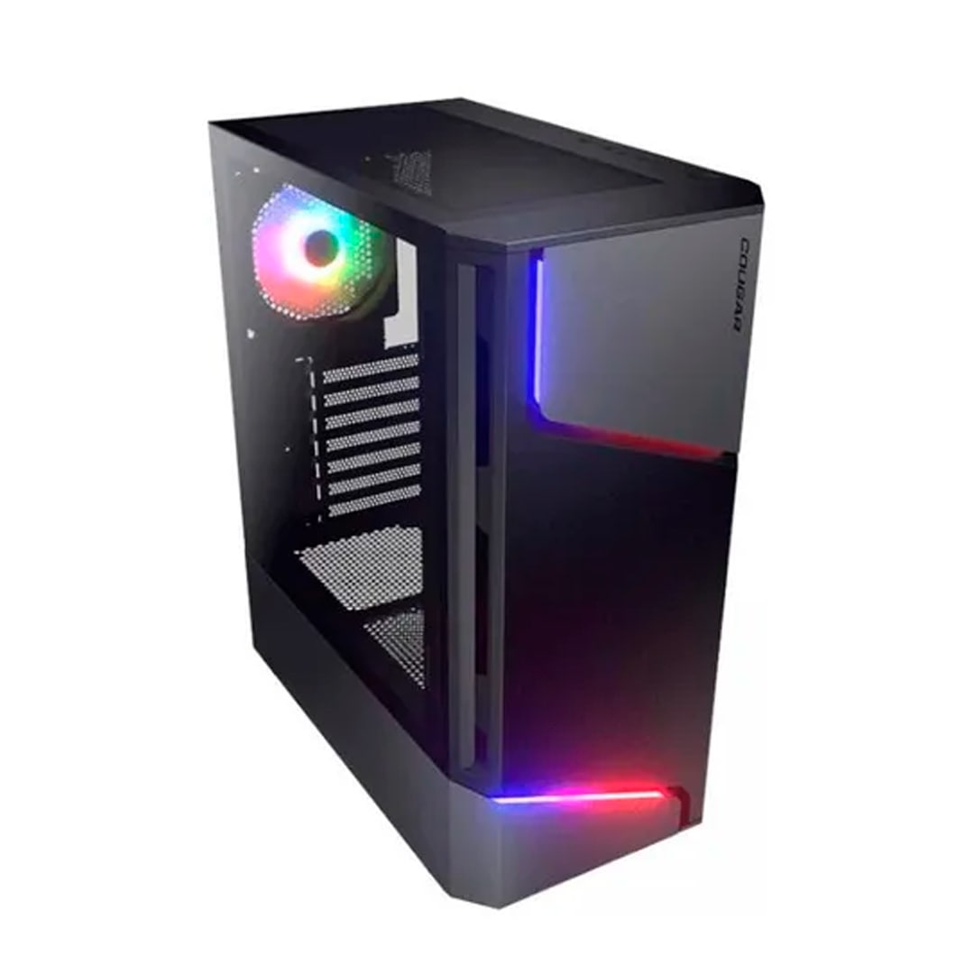 Chasis MX360 RGB |Cougar| Mid Tower Gamer con Estilo Rayo ARGB