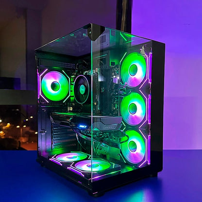 PC COMBO STREET /RYZEN 5 5500| B5500|RAM 32GB |SSD 512GB|GRAFICA RX9060XT 8GB|MONITOR 24" |COMBO TECLADO Y MOUSE RGB