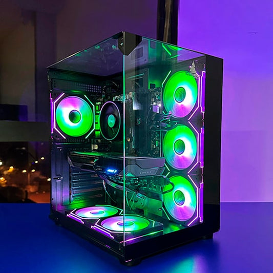PC COMBO STREET /RYZEN 5 5500| B5500|RAM 32GB |SSD 512GB|GRAFICA RX9060XT 8GB|MONITOR 24" |COMBO TECLADO Y MOUSE RGB