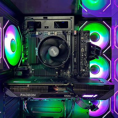 PC COMBO STREET /RYZEN 5 5500| B5500|RAM 32GB |SSD 512GB|GRAFICA RX9060XT 8GB|MONITOR 24" |COMBO TECLADO Y MOUSE RGB