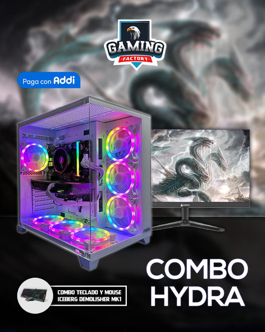 PC TORRE HYDRA| Ryzen 78700F| B650M|RAM 16GB|SSD512|RX9060XT 8GB |MONITOR 25"|COMBO TECLADOY MOUSE