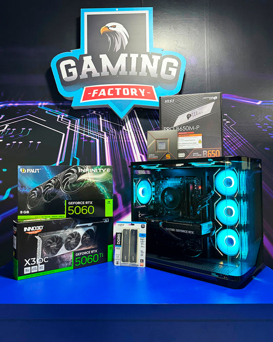 Torre Thunder: Ryzen 5 7600 - Board B650 Pro WIFI - 16GB DDR5 - M.2 1TB - 700W 80+ Bronze