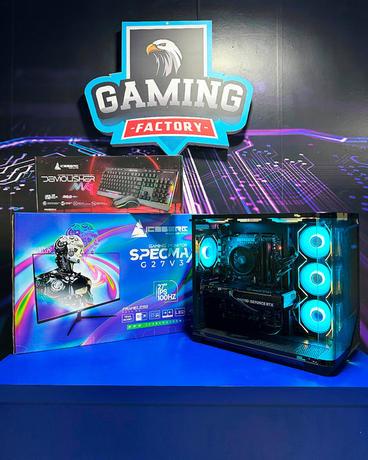 Combo Thunder: Ryzen 5 7600 - Board B650 Pro WIFI - 16GB DDR5 - M.2 1TB - 700W 80+ Bronze - Monitor 27' 100Hz 1ms - Combo teclado y mouse