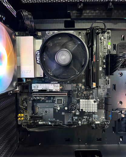 Combo Bullet: Ryzen 7 8700G - Board B840M WIFI6 - RAM 16GB DDR5 -M.2 500GB - 750W 80+ Bronze - Monitor MSI 25' - Combo teclado mouse y diadema