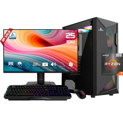 PC COMBO MORTAL |RYZEN 7 5700G| B550|RAM 16GB|SSD 1TB|MONITOR 24"|COMBO TECLADO Y MOUSE RGB