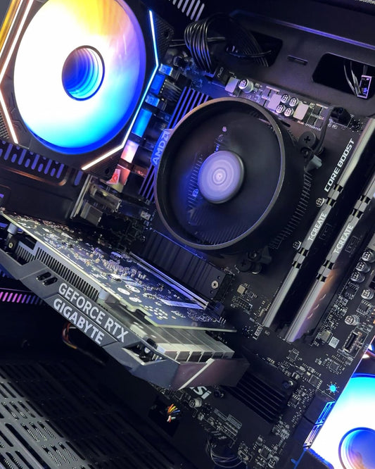 PC COMBO ATLAS/Ryzen 5 5500|B550|RAM 16GB|SSD512GB|RTX30506GB|MONITOR24"|COMBO TECLADO Y MOUSE RGB
