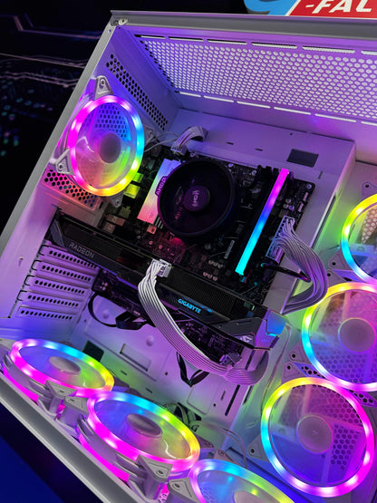PC TORRE HYDRA| Ryzen 78700F| B650M|RAM 16GB|SSD512|RX9060XT 8GB |MONITOR 25"|COMBO TECLADOY MOUSE