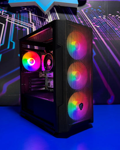 Combo Stinger: Ryzen 5 8500G - Board B840M Wifi6 - RAM DDR5 16GB - M.2 1TB - MSI MAG - Monitor 24' 144Hz MSI - Teclado y mouse MSI