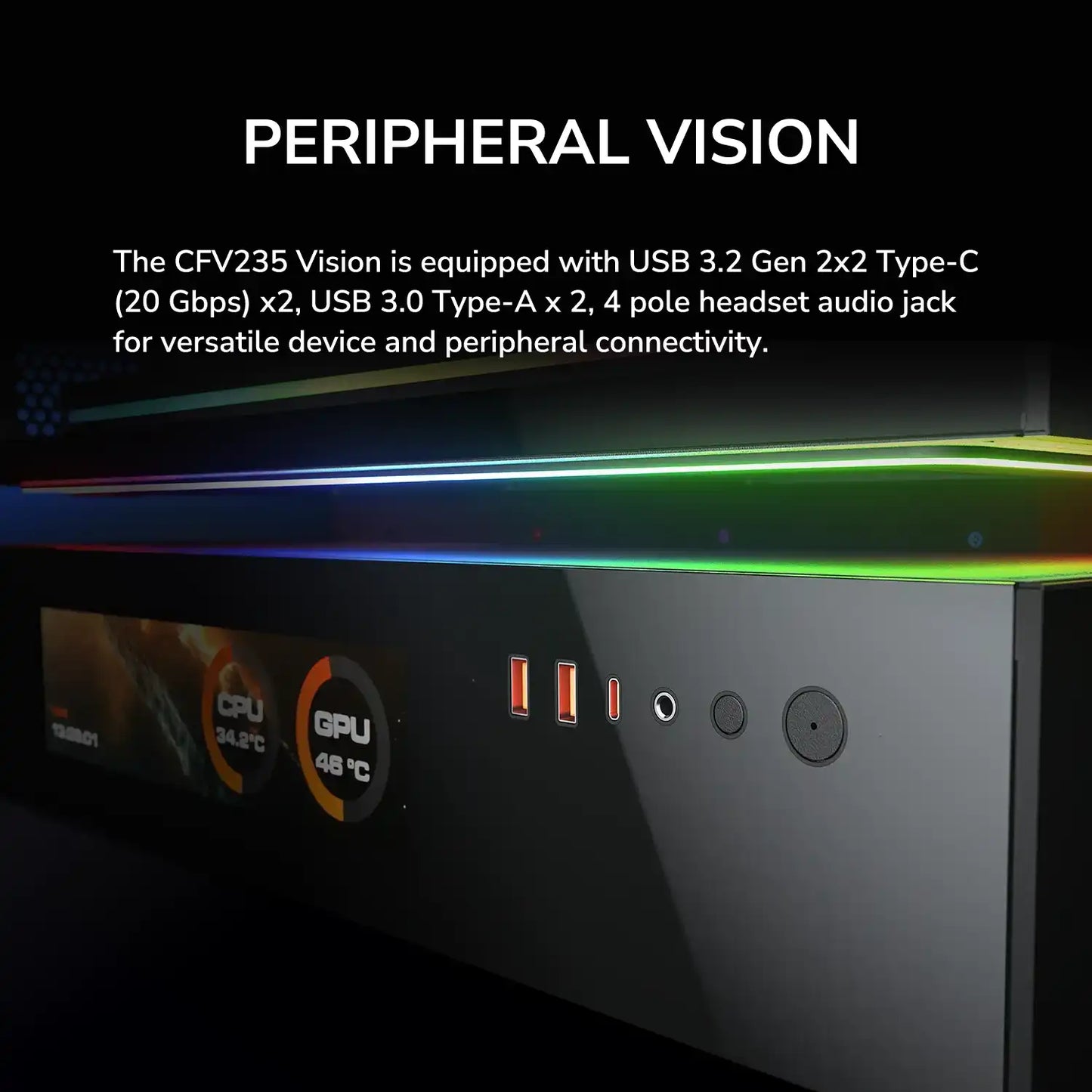 Chasis Cougar CFV235 | Pantalla de 9.16' integrada | Diseño panorámico | Chasis de alta gama