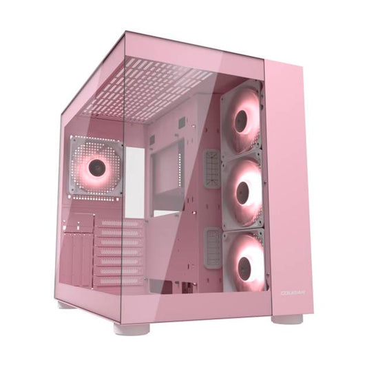 Chasis FV150 RGB – Edición Rosa | Cougar | Dual‑Chamber Mid Tower ARGB