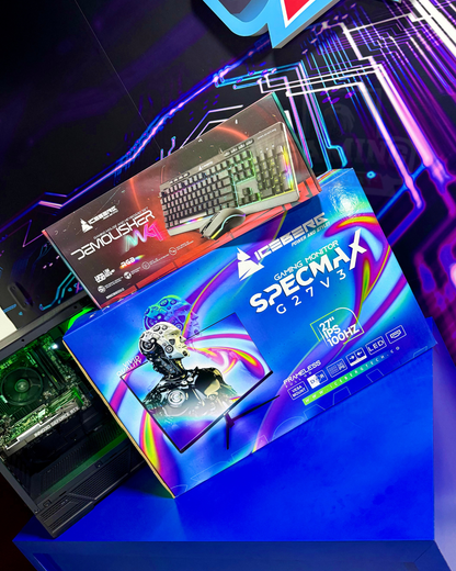 Combo Havoc: Ryzen 7 5700 - Board B550M WIFI - RAM DDR4 16GB - M.2 512GB - RTX 3050 6GB - Monitor 27 100Hz 1ms - Combo teclado y mouse RGB