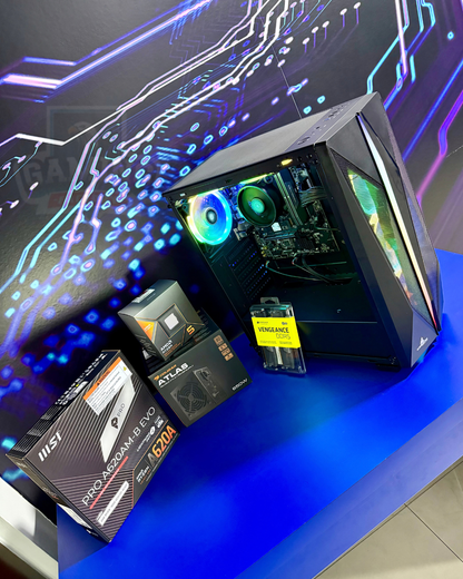 Torre Stinger: Ryzen 5 8600G - Board A620M EVO - RAM DDR5 2x8 16GB - M.2 512GB - 650W Bronze