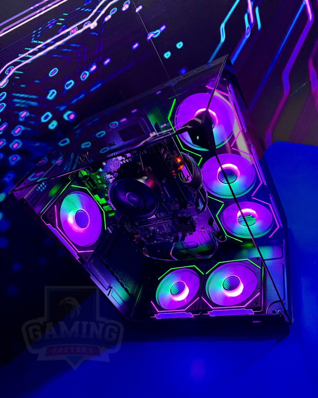 Combo Bullet: Ryzen 7 8700G - Board A620M EVO - RAM 16GB 2x8 DDR5 - M.2 512GB Gen4 - 650W Bronze - Monitor 27' 120Hz - Teclado y Mouse RGB