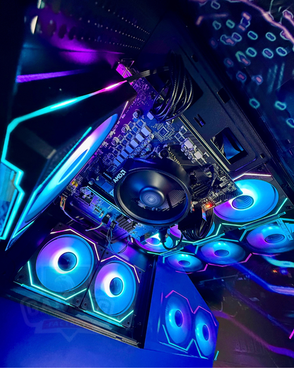 Combo Bullet: Ryzen 7 8700G - Board A620M EVO - RAM 16GB 2x8 DDR5 - M.2 512GB Gen4 - 650W Bronze - Monitor 27' 120Hz - Teclado y Mouse RGB
