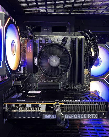 Combo Ranger: Ryzen 5 5500 - Board B550M WIFI - RAM 16GB - M.2 512GB - RTX 5060 8GB - 650W 80+ White - Monitor 24' 100Hz 1ms - Combo teclado y mouse