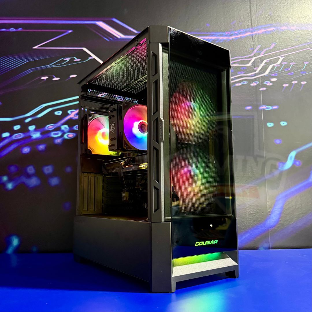 Torre Ranger: Ryzen 5 9600X - Cooler MSI - Board B650M - RAM 16GB DDR5 - M.2 500GB - RX 9060XT 16GB - 750W 80+ Bronze