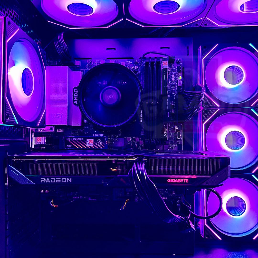 Torre Overkill: Ryzen 7 8700F - Board B840M Wifi6 - RAM 16GB DDR5 - M.2 1TB Gen4 - RX 9060XT 16GB - 700W 80+ Bronze