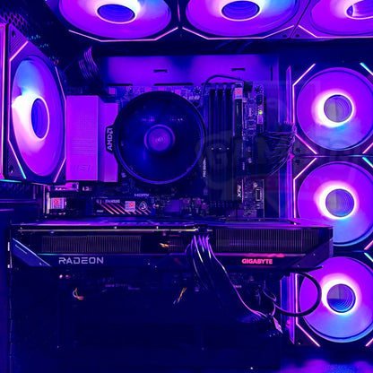 Torre Overkill: Ryzen 7 8700F - Board B840M Wifi6 - RAM 16GB DDR5 - M.2 1TB Gen4 - RX 9060XT 16GB - 700W 80+ Bronze