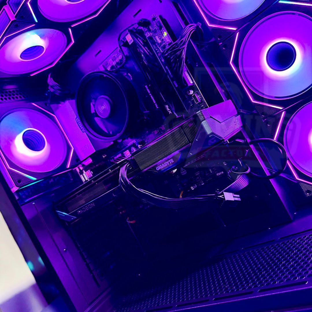 Torre Overkill: Ryzen 7 8700F - Board B840M Wifi6 - RAM 16GB DDR5 - M.2 1TB Gen4 - RX 9060XT 16GB - 700W 80+ Bronze