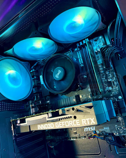 Torre Atlas: Ryzen 5 5500 - Board B550M WIFI - RAM 16GB - M.2 500GB - RTX 3050 6GB