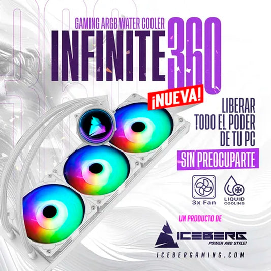 Refrigeración Liquida |Argb Iceberg Infinite 360 Blanco