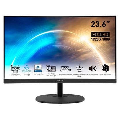 Monitor MSI PRO MP2412|24" 100Hz| Curvo -Un monitor profesional