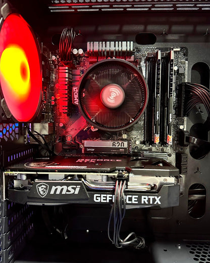 PC COMBO NEXUS/ Ryzen 5 5500-B450M-RAM16GB-SSD512GB-RTX3050 6GB/ Monitor 25"/ Teclado y Mouse RGB
