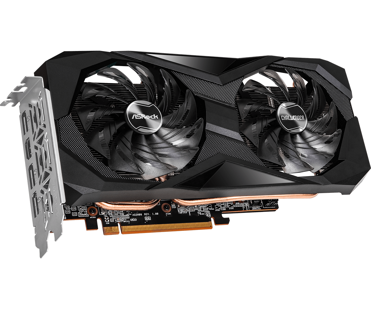 Tarjeta de video AMD RX 7600 8GB Asrock Challenger OC Dual Fan
