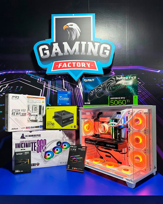 TORRE RAPTOR 2.0/ Intel Core i7-B760M-Liquida 3600M-RAM32GB-SSD1TB-RTX5060TI 16GB