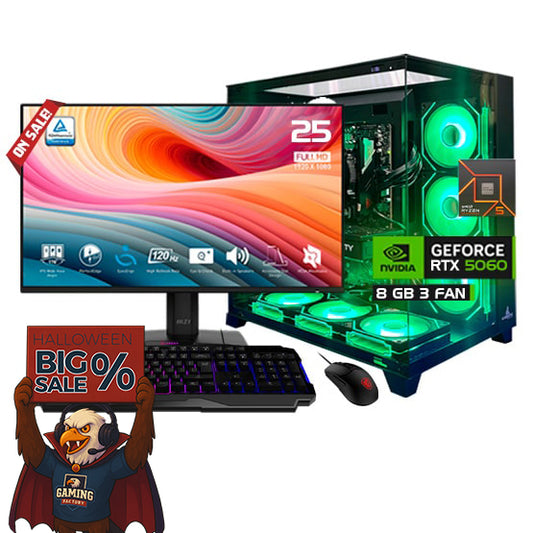 PC COMBO| RYZEN 5 7600| BOARD B650VC| RAM 16GB|SSD 1TB M.2| MONITOR DE 25"| COMBO  TECLADO Y MOUSE RGB