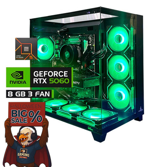 TORRE PC THUNDER|  RYZEN5 7600| B650| RAM 16GB| SSD 1TB|RTX 5060 8GB
