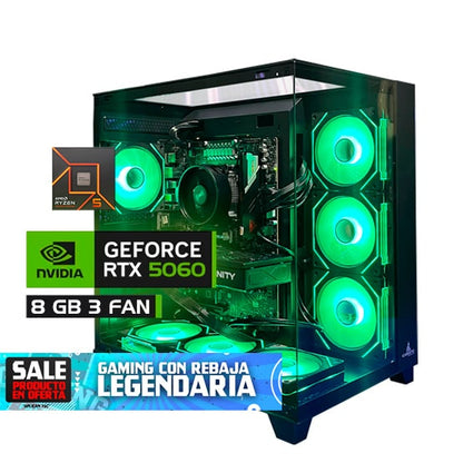 TORRE PC THUNDER|  RYZEN5 7600| B650| RAM 16GB| SSD 1TB|RTX 5060 8GB