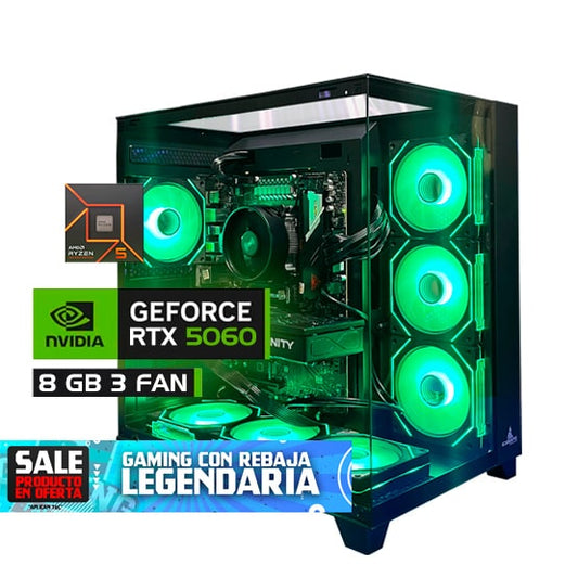 TORRE PC THUNDER|  RYZEN5 7600| B650| RAM 16GB| SSD 1TB|RTX 5060 8GB