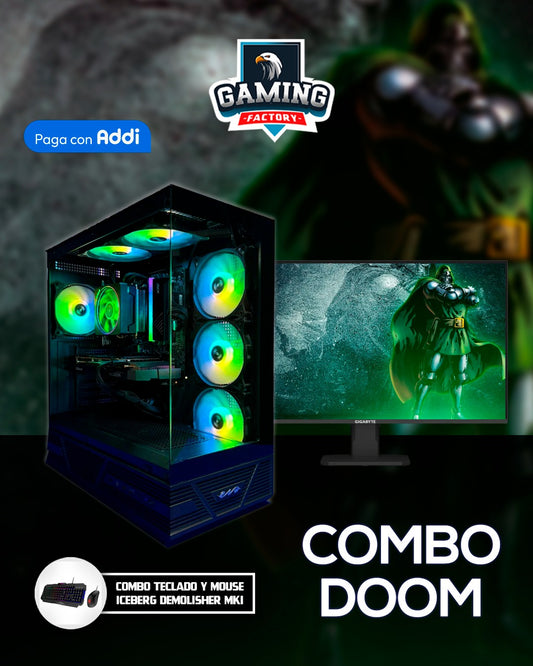 Combo Doom: Ryzen 7 5800XT - Board B550M Wifi - RAM 16GB - M.2 1TB - RTX 5060 8GB / RX 7600 - Monitor 25'' 200Hz - Teclado y mouse